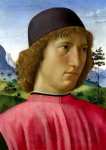 Domenico Ghirlandaio - Portrait of a Young Man in Red